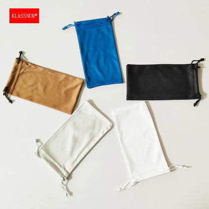 KLASSNUM Microfiber Sunglasses Case Eyepiece Bag Sun Bag Portable Cloth Bag Reading Glasses Bag Glasses Storage Bag Wholesale