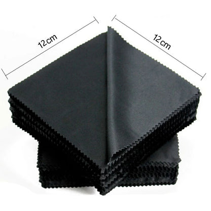 1/20/100/300 Pcs/Lot Black Microfiber Sunglasses Eyeglasses Cleaning Cloth 13*13Cm Glasses Eyewear Clean Lens Cloth Accessories