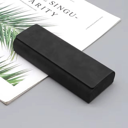 1/2Pcs Simple Leather Eyewear Case Optical Retro Myopia Glasses Sunglasses Storage Box Fashion for Men and Women