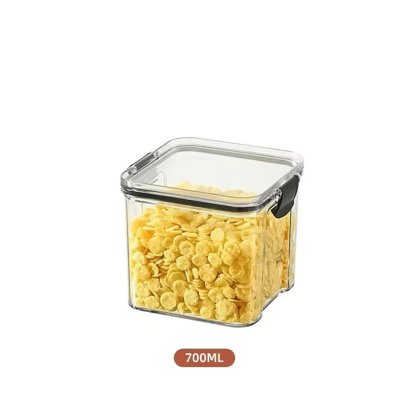 1-4PCS Sealed Jars Kitchen Organizer Grain Storage Boxes Large Capacity Sealed Container Seasoning Jars Set Fresh-Keeping Tank