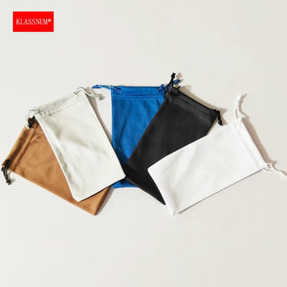 KLASSNUM Microfiber Sunglasses Case Eyepiece Bag Sun Bag Portable Cloth Bag Reading Glasses Bag Glasses Storage Bag Wholesale